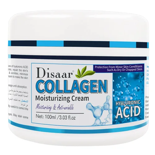 Vista 10 de DISAAR Beauty Crema Hidratante de Colágeno Anti-Envejecimiento Anti-Arrugas Hidrata Reparación de la Piel 3.4 fl oz/3.03fl.oz (Oro 24K)