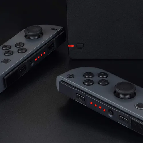 Vista 6 de eXtremeRate Firefly - Kit de afinación LED para Nintendo Switch Joycons Dock NS Joycon SL SR Botones Cinta Flex Cable Indicador LED de alimentación
