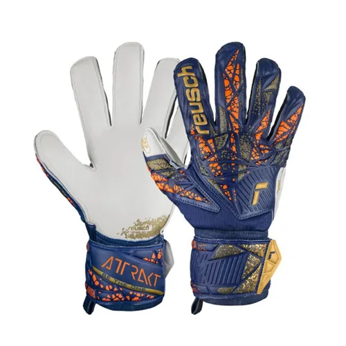 Vista 2 de Guantes de Portero Reusch Attrakt Grip Azul marino Adultos