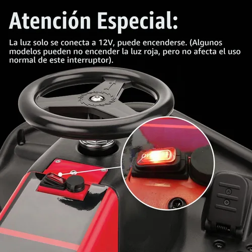 Vista 3 de GREHUA - Interruptor de encendido y apagado para scooter eléctrico Razor MX350 E300 E100 E200 E325 RX200 eSpark Crazy Cart Dune Buggy Dirt Quad 500