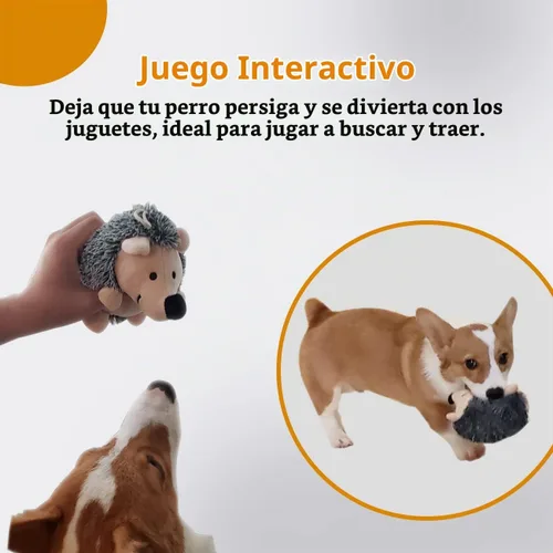 Vista 5 de CPYOSN Juguetes Chirriantes para Perros, Juguetes de Peluche Rellenos Crujientes Duraderos para Masticar para Perros, para la Dentición