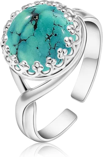 Vista 58 de 925 Sterling Silver Gemstone Rings for Women - Anniversary Rings for Women - Sterling Silver Rings for Women - Dainty Sterling Silver Rings