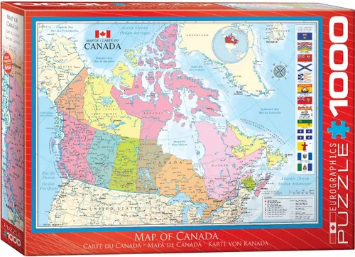 Vista 2 de EuroGraphics Mapa de Canadá