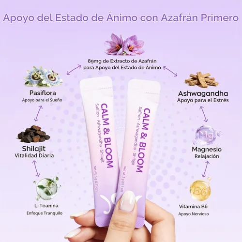 Vista 3 de Gynable - Suplemento de azafrán para mujeres, mezcla de bebida de apoyo al