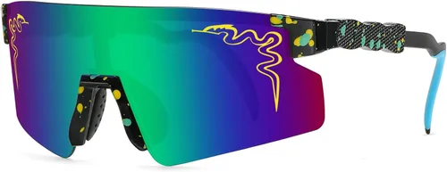 Vista 13 de Gafas de sol de ciclismo UV400 al aire libre para hombres, mujeres, adultos, jóvenes, niños y niñas, béisbol y softbol