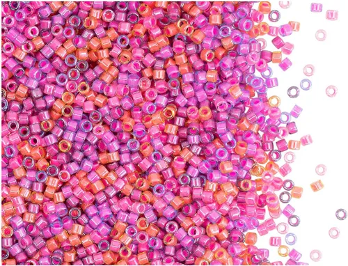 Vista 7 de Miyuki Delica Seed Bead - Mezcla 10/0 para hacer joyas, cuentas de semillas de vidrio japonesas, 0.7 oz (10 g)