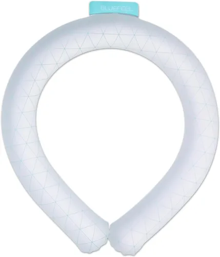 Vista 9 de BLUEFEEL Anillo de hielo enfriador de cuello Tubo de enfriamiento portátil con bolsa de hielo de gel Aire acondicionado personal para alivio