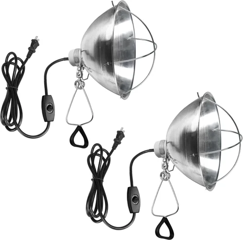 Vista 10 de Simple Deluxe - Lámpara de techo con abrazadera de 5.5 pulgadas con reflector de aluminio de hasta 60 W, casquillo E26 (sin foco incluido), cable