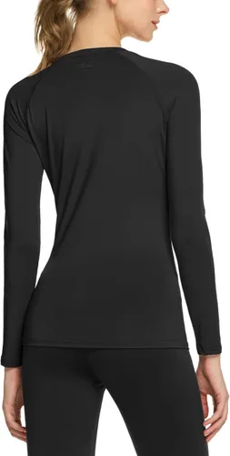 Vista 3 de TSLA - Paquete de 1 o 3 unidades de camiseta de compresión deportiva para mujer, ajuste fresco y seco, camiseta de manga larga para entrenamiento