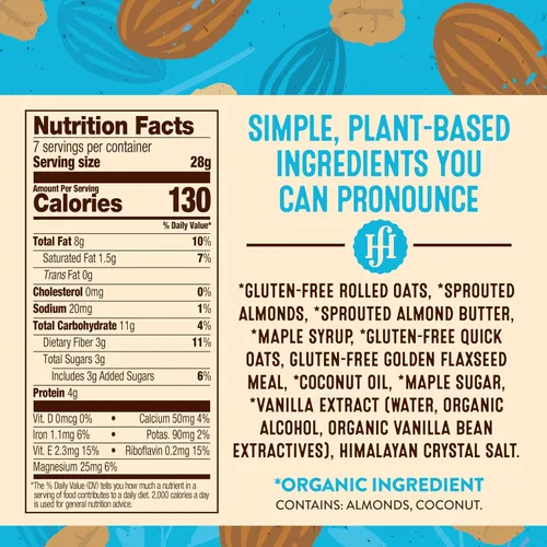 Vista 2 de Granola de trozos de mantequilla de almendras con azúcar reducida
