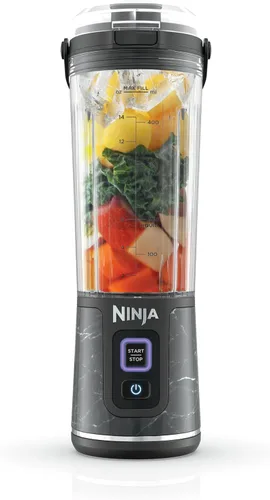 Vista 24 de Ninja Blast Batidora portátil, inalámbrica, recipiente de 18 onzas, menta