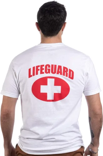 Vista 5 de Lifeguard Red or White Customizable Lifeguarding Unisex Uniform Costume T-Shirt for Men Women