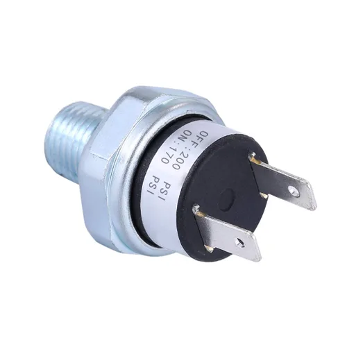 Vista 5 de Interruptor de Presión de Aire 170-200 PSI Interruptor de Presión 1/4"-18 NPT CC 24V 12V Interruptor de Presión del Compresor de Aire Interruptor