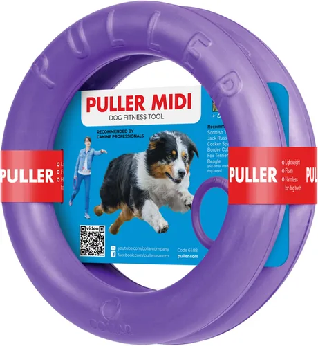 Vista 9 de COLLAR Juguete de Anillo para Exteriores - Búsqueda y Tirón de Guerra para Perros Pequeños, Medianos y Grandes - Bola y Soft Frisbee Alternativo