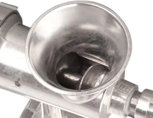Vista 8 de Picadora manual de carne para uso doméstico, picadora de carne compacta con manivela con hoja duradera, herramienta de cocina para moler carne