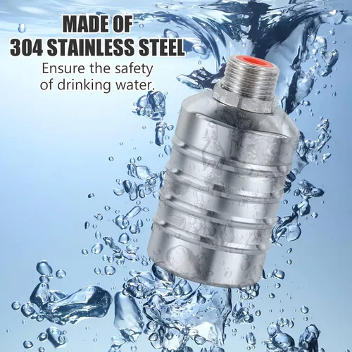 Vista 6 de Válvula de flotador de acero inoxidable 304 totalmente automática con control de nivel de agua para tanque de agua, mini válvula de flotador de bola