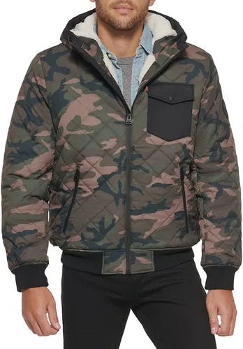 Vista 8 de Levi's mens Levi's Men's Diamond Quilted Sherpa Lined Bomber Jacket