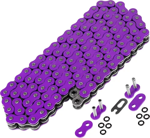 Vista 6 de Caltric Cadena de transmisión de anillo tórico de color morado compatible con Suzuki Dl-1000 Dl1000 V-Strom 1000 2002-2008
