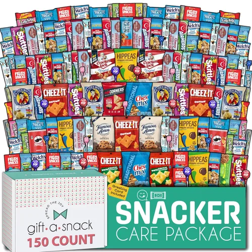 Vista 28 de Gift A Snack - Caja de aperitivos paquete variado de dulces + tarjeta