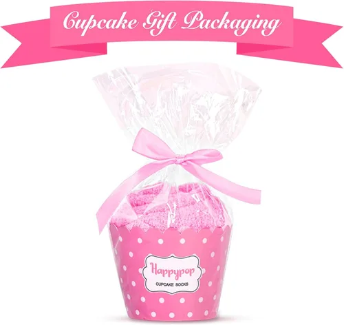 Vista 2 de HAPPYPOP Calcetines inspiradores para concienciación sobre el cáncer de mama para mujer, regalos inspiradores para concienciación de quimioterapia