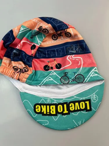 Vista 4 de Funny - Gorra de ciclismo de poliéster para ciclismo, forro de casco transpirable y absorción de sudor B11