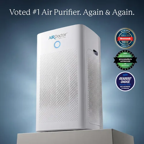 Vista 7 de AIRDOCTOR AD5500 Purificador de aire HEPA y VOC para espacios extra grandes y conceptos abiertos con filtros UltraHEPA, de carbón y VOC - Captura