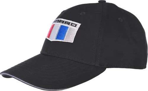 Vista 3 de JH DESIGN GROUP Gorra con logotipo de Chevy Camaro Shield ajustable para hombre, Negro