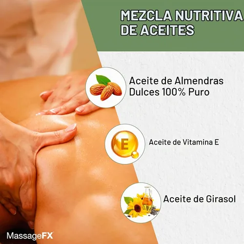 Vista 2 de MASSAGE FX Crema de masaje sin perfume, 4 onzas, cremas de masaje para terapia de masaje, infundidas con árnica, girasol y vitamina E