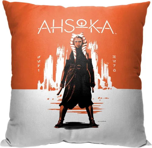 Vista 7 de Northwest Almohada Star Wars, 18 x 18 pulgadas, pincelada Ahsoka