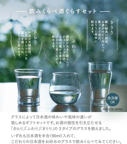 Vista 5 de Toyo Sasaki - Vaso de sake frío de vidrio, para beber y beber, hecho en Japón, apto para lavavajillas, vaso de sake, regalo, regalo, respeto por