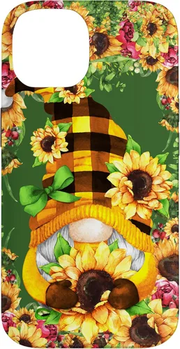 Vista 4 de iPhone 16 Unique Summer Gnome For Hippie With Cute Sunflower Gnomie Case
