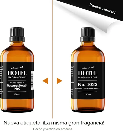 Vista 2 de AirScent Aceite para Difusor de Hotel No. 1023 Inspirado en el Aroma de The Baccarat Hotel - Aceite de Fragancia Love Affair para Difusores