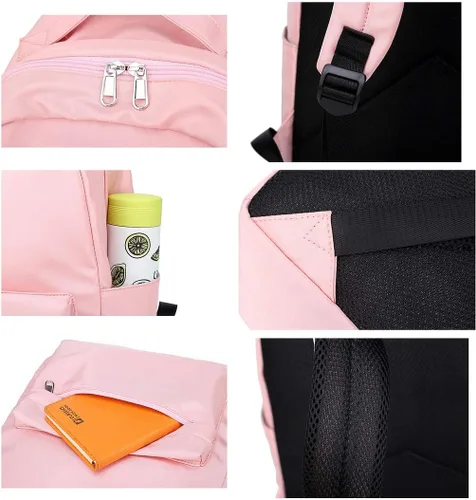 Vista 6 de GO2COSY Anime Demon Slayer Kimetsu no Yaiba Mochila Mochila Mochila Estudiante Bolsa de Escuelas Azul 7 gc010