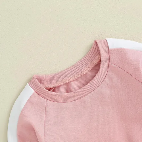 Vista 4 de Fernvia Ropa para bebé niña de 3, 6, 9, 12, 18 y 24 meses, conjuntos de sudadera de manga larga + pantalones