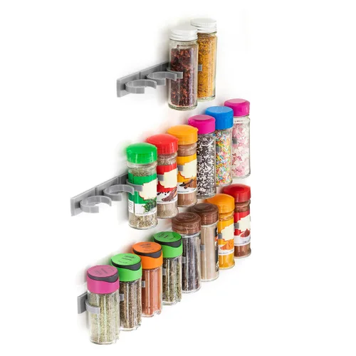 Vista 7 de Organizador de Especias Adhesivo y Divisible Jarlock x20 InnovaGoods