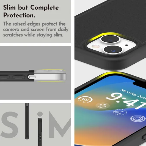 Vista 7 de Funda magnética para iPhone 14 Plus de 6.7 pulgadas (2022), soporte delgado con protector de pantalla compatible con Magsafe a prueba de golpes