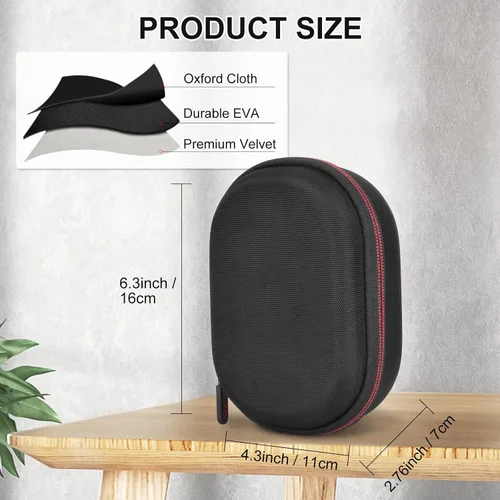 Vista 5 de Estuche rígido, estuche de transporte impermeable portátil para JBL Clip 4, Clip 5 Altavoz Bluetooth - Negro
