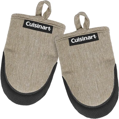 Vista 13 de Cuisinart Mini manoplas para horno, paquete de 2, agarre de neopreno Negro