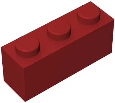 Vista 2 de Ladrillo de construcción clásico a granel de 1 x 3, 100 piezas, compatible con piezas y piezas de Lego 3622, juego creativo - 100% compatible