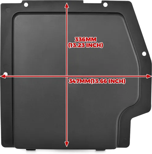 Vista 6 de SAUTVS Kit de cubierta de batería para Can-Am Maverick X3, placa de cubierta de batería de plástico negro para Can Am Maverick X3 MAX 2017-2025