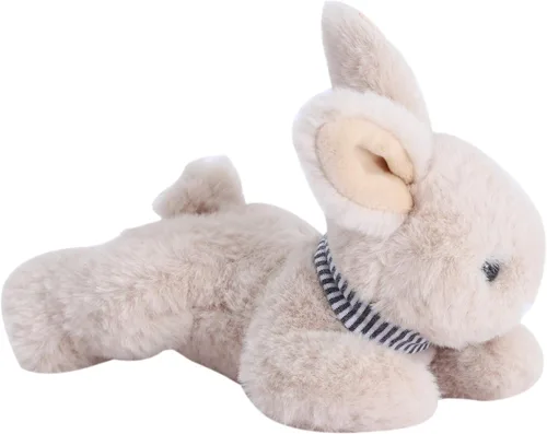 Vista 2 de Dilly Dudu - Conejo de peluche beige, adorable regalo, de 6 pulgadas