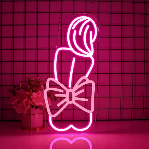 Vista 16 de Letrero de neón de Feliz Navidad, letreros de neón regulables JGHTURIE para decoración de pared, letrero iluminado para fiesta de Navidad, bar