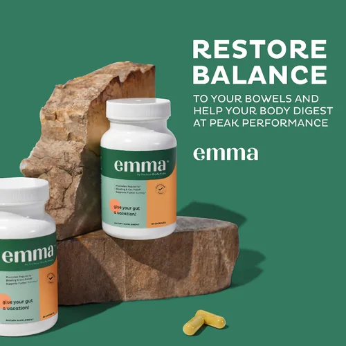 Vista 3 de Emma Paquete de limpieza para la salud intestinal y eliminación – Paquete completo de desintoxicación digestiva para hinchazón, metabolismo y apoyo