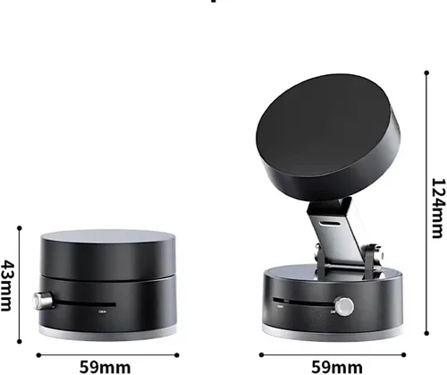 Vista 8 de Soporte de teléfono ajustable con interruptor de encendido/apagado, rotación de 360°, plegable y portátil, con soporte de teléfono multiusos