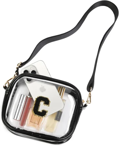 Vista 8 de TEBIEKOY Clear Purses for Women - Crossbody Small Bag, Stadium Approved, Sport Concerts
