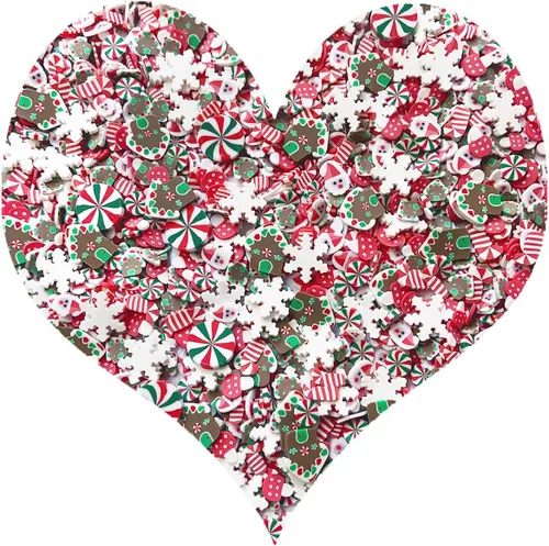 Vista 28 de Chispitas Falsas Chispitas Falsas de Navidad Chispitas Falsas de Caramelo Chispitas de Arcilla Polimérica Chispitas Poliméricas Rebanadas de Arcilla