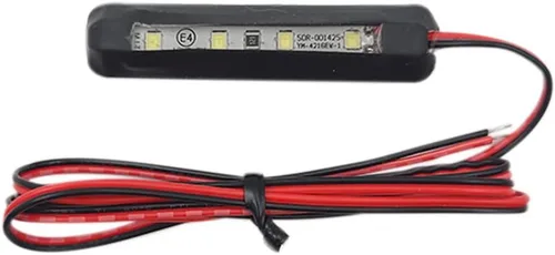 Vista 2 de Luces LED impermeables para placa de matrícula trasera, luces de reversa de respaldo para bicicleta, vehículos, motocicleta, scooter (blanco)