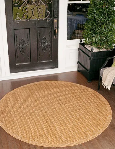 Vista 20 de Unique Loom - Tapete para exteriores de la colección Border, cuadriculado (2.2 pies x 3.1 pies, rectangular, color marrón/negro)