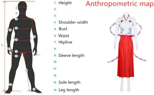 Vista 2 de Disfraz de cosplay de Yamato para mujer, falda kimono roja con traje de cuerno de buey