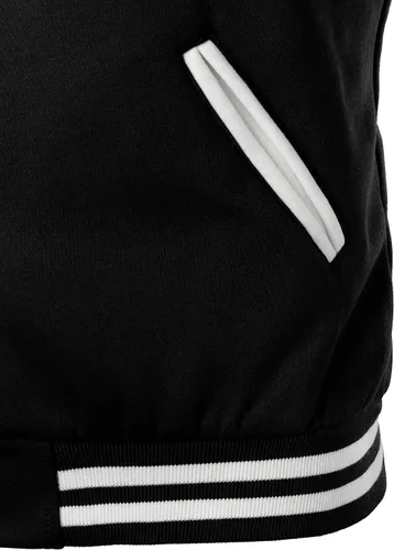 Vista 5 de HOOD CREW Chaqueta de béisbol Varsity para hombre de mezcla de algodón